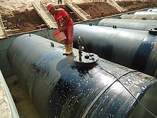 INSTALLATION OF U/G TANKS IN PROGRESSS