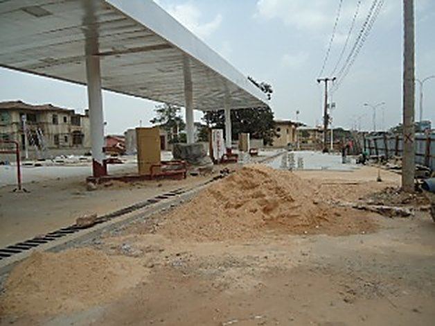 LAYING OF PAVING STONES IN PROGRESS