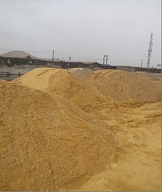 AREA AFTER SPREADING OF SAND