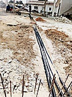 LAYING OF PRODUCT FLEXIBLE PIPES